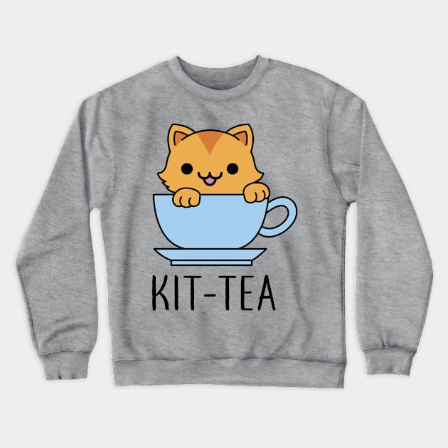 Kitten - Kit-Tea Crewneck Sweatshirt by redbarron